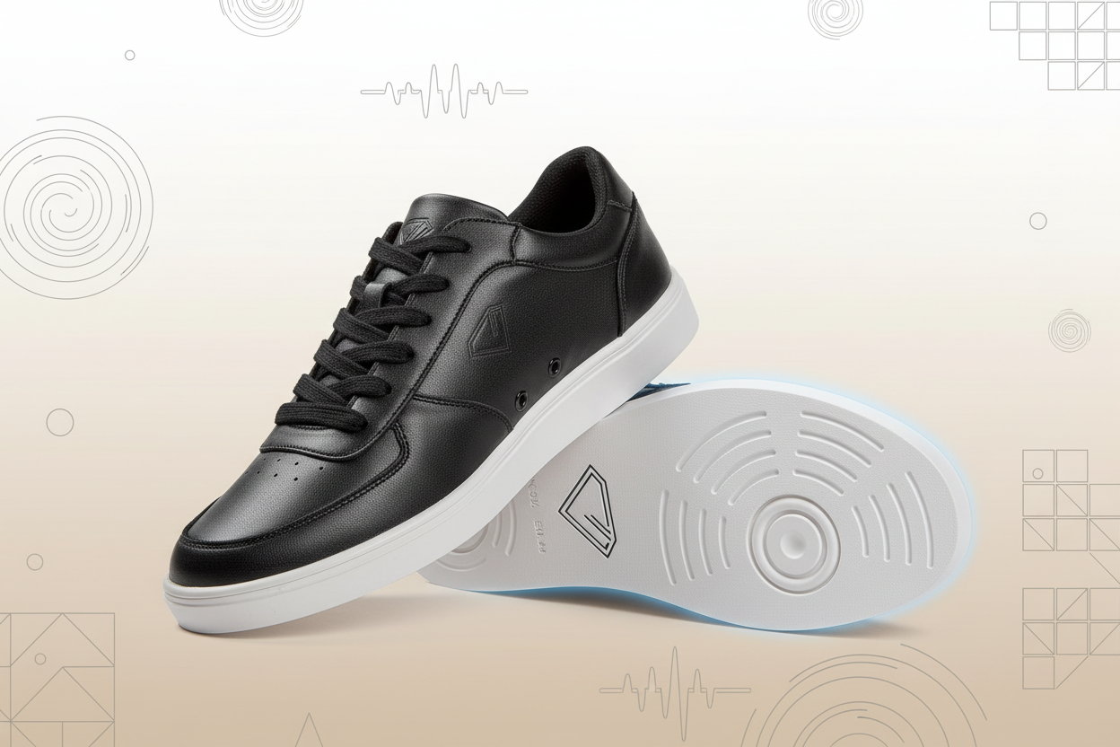 Diamant BEAT Tanzsneaker Schwarz - Vielseitige Tanzschuhe für alle Tanzstile