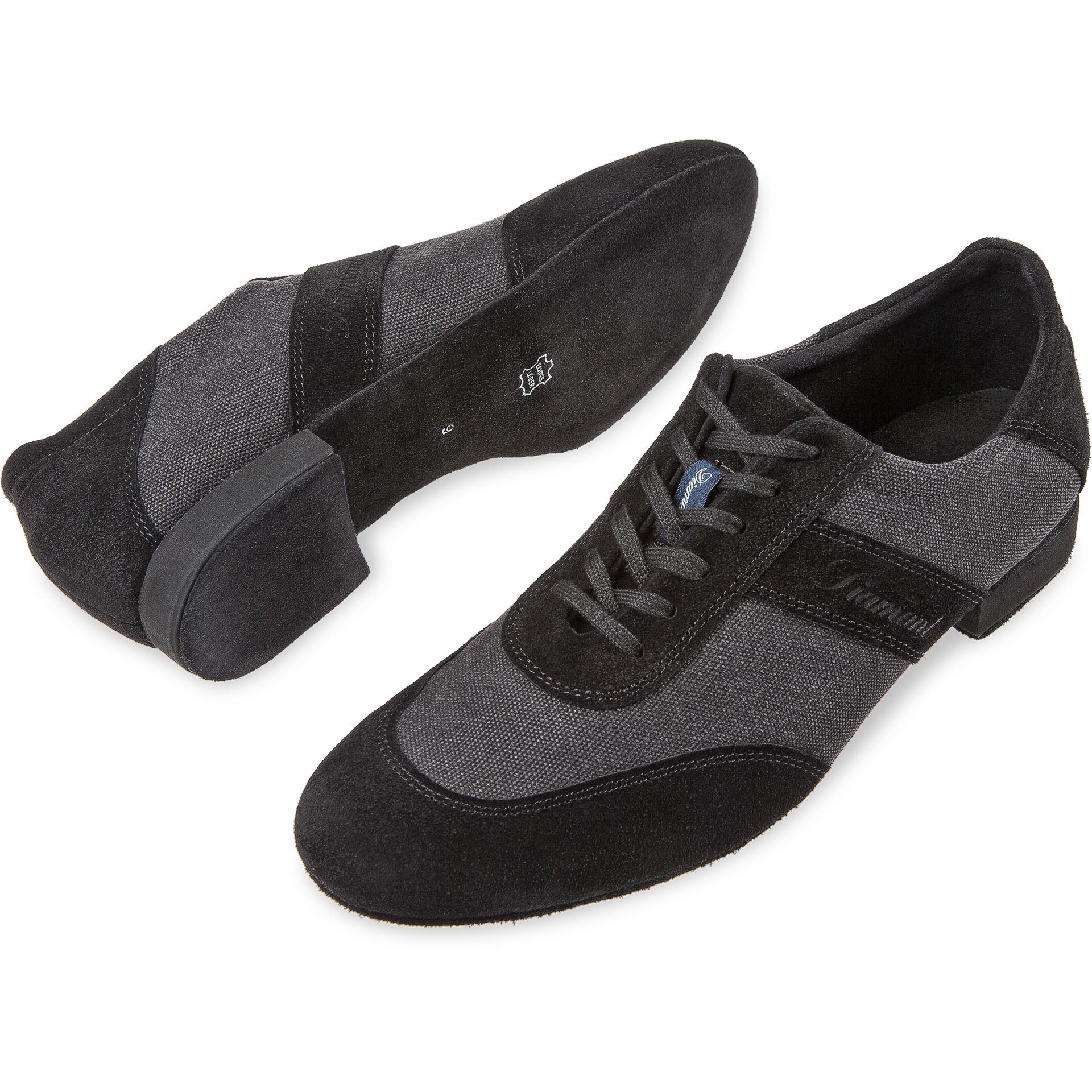 Trainings-Tanzschuhe Herren Schwarz Velourleder Mesh - Diamant
