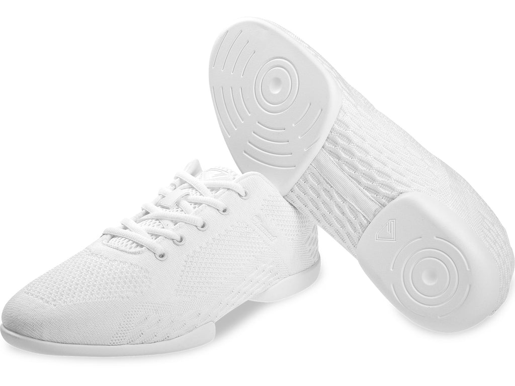 Diamant TUNE Tanzsneaker Weiß Seitenansicht vegan atmungsaktiv