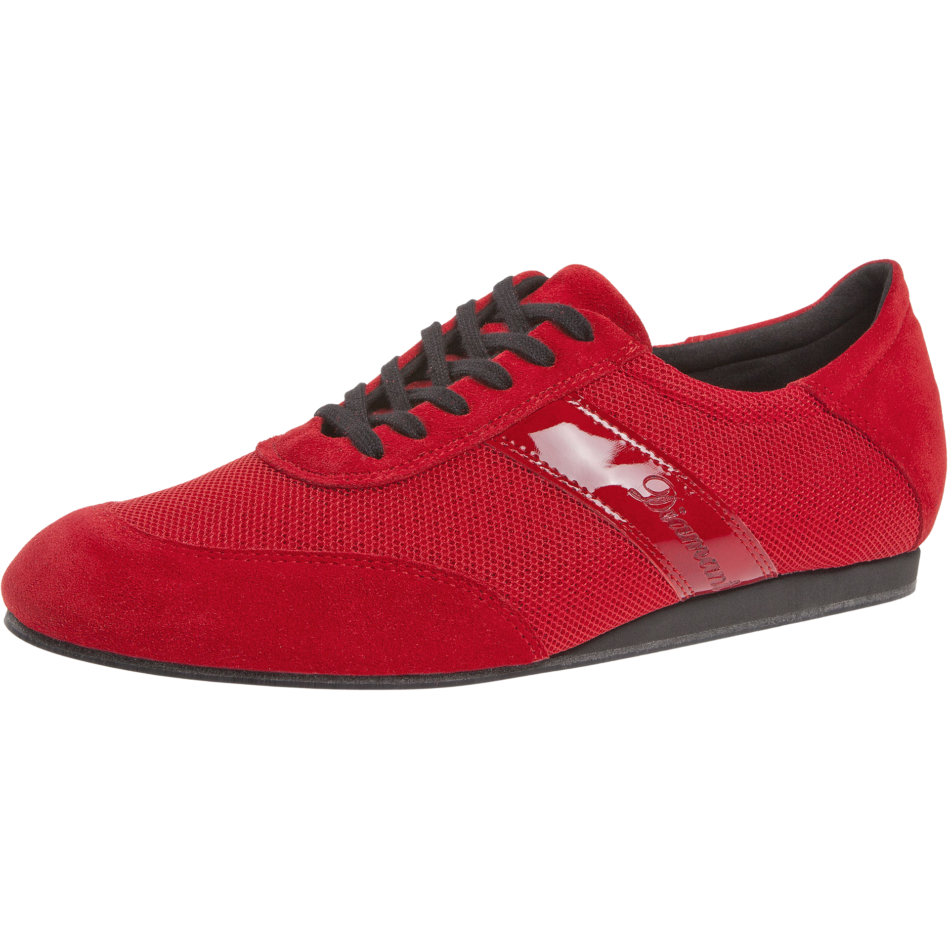 192-425-579 Diamant VarioSpin Tanzsneaker Rot - Vielseitige Tanzschuhe Herren | Made in Germany