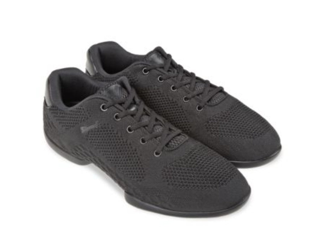 Diamant TUNE Tanzsneaker Schwarz Detailansicht Splittsohle Tanzshuhe