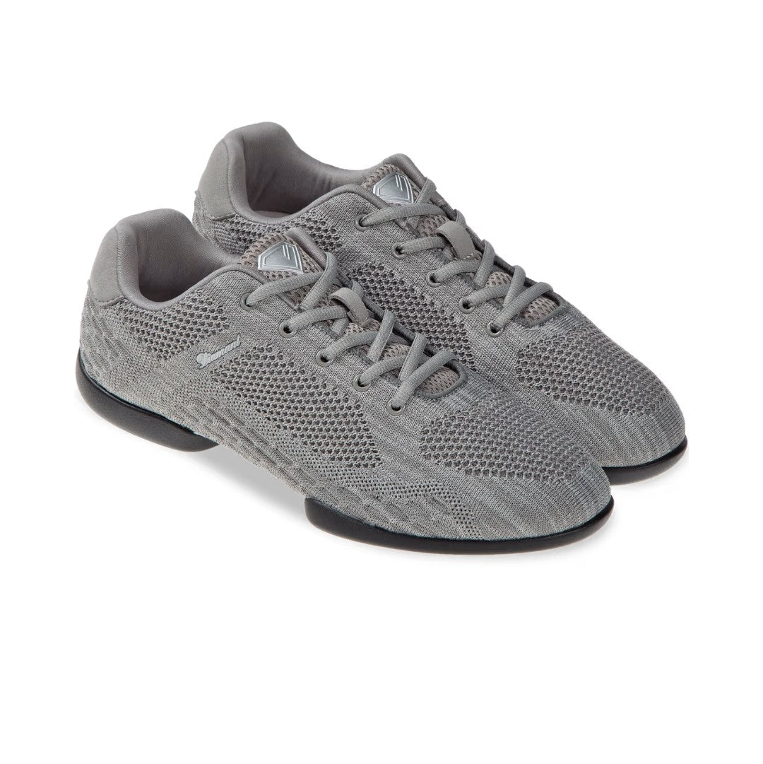 Diamant TUNE Tanzsneaker Silbergrau Detailansicht SpinPoint Sohle